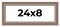 Panoramic Ornate Gold Picture Frame - UV Acrylic, Foam Board Backing, Hanging Hardware